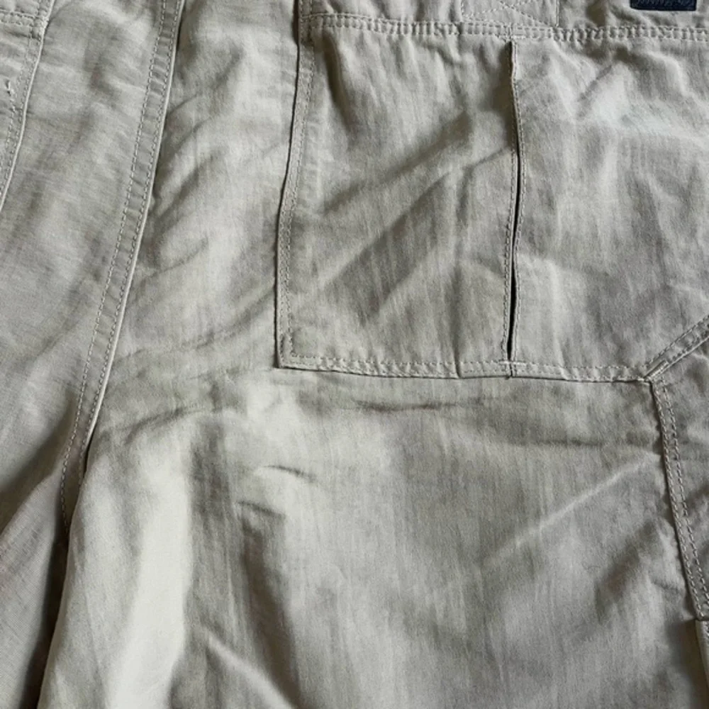 The North Face Khaki Chino Shorts Men Sz 36 Hiking Outdoor 100 NYLON Zipper‎ ✅